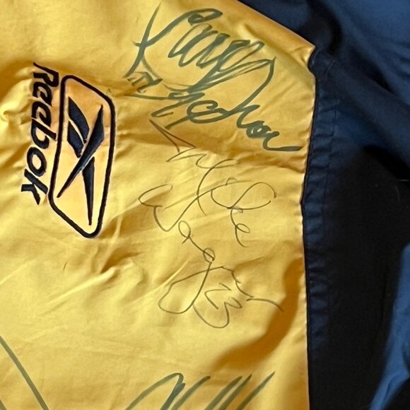 10 signatures 70s  NFL Steelers  4XL Team Jacket Black/Gold Football Fan Collect - Picture 5 of 14